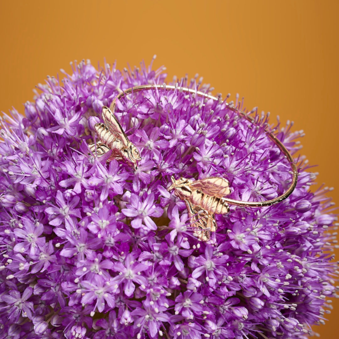 Bee Queen Bracelet with Two Large Bees