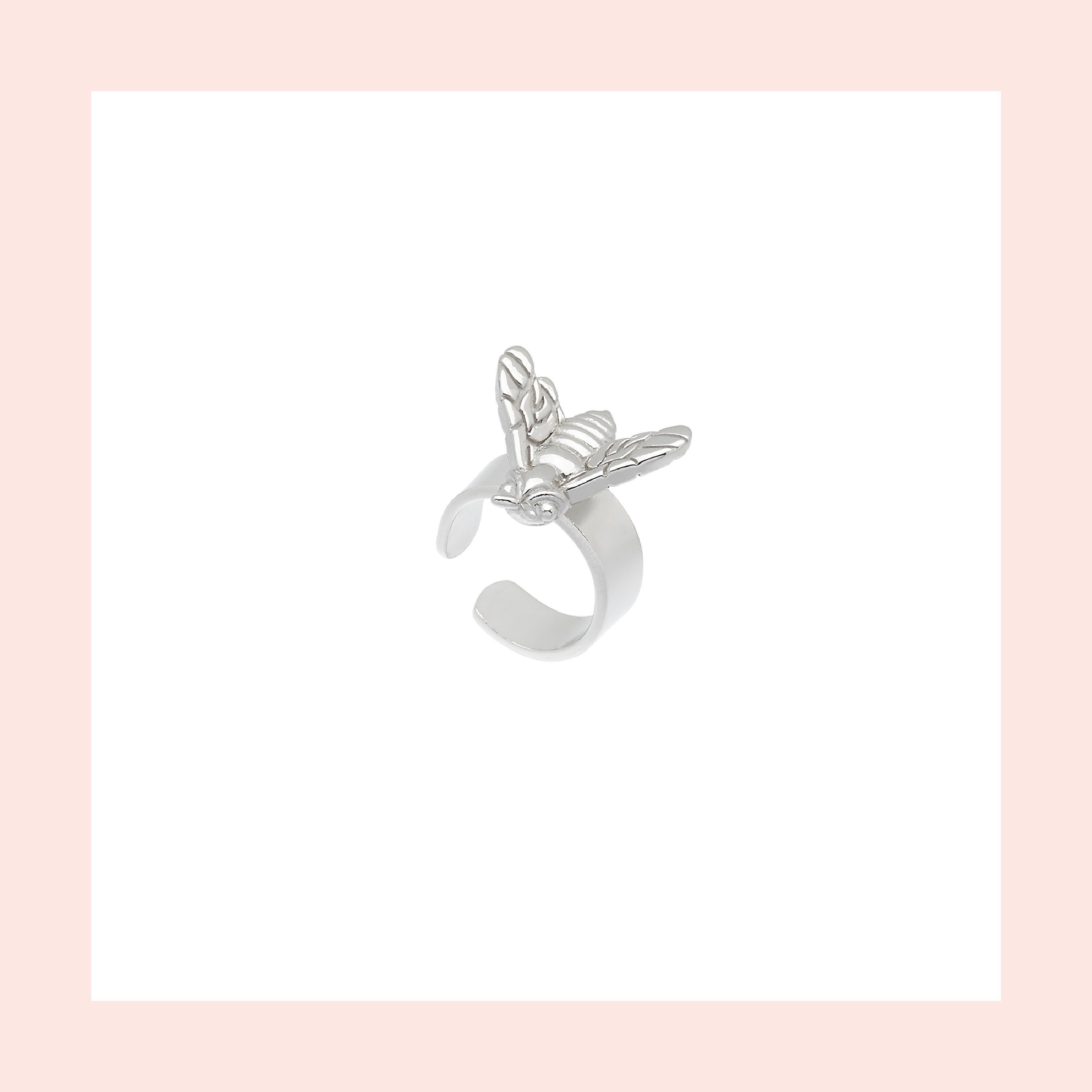Ear cuff Bee Queen con ape piccola