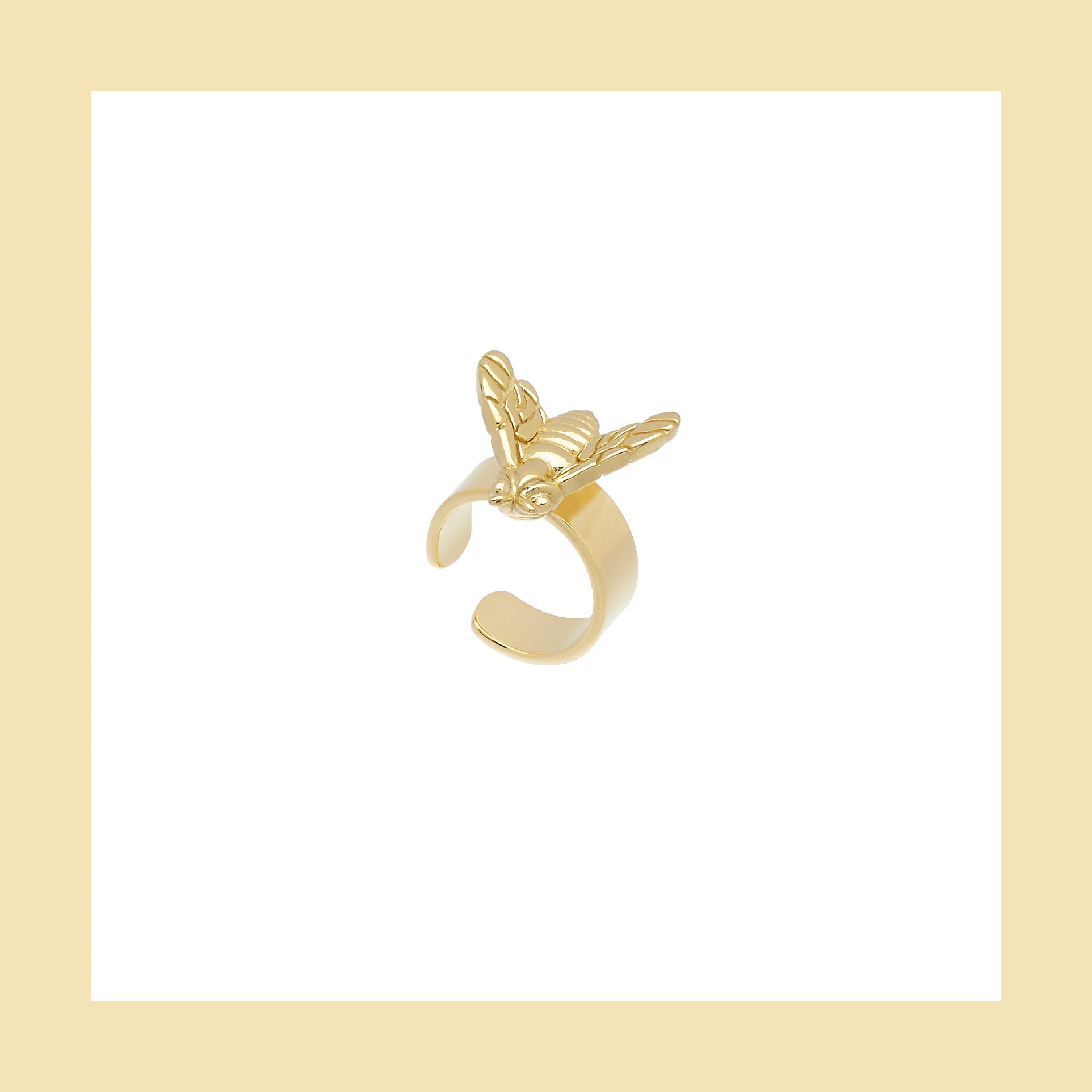 Ear cuff Bee Queen con ape piccola