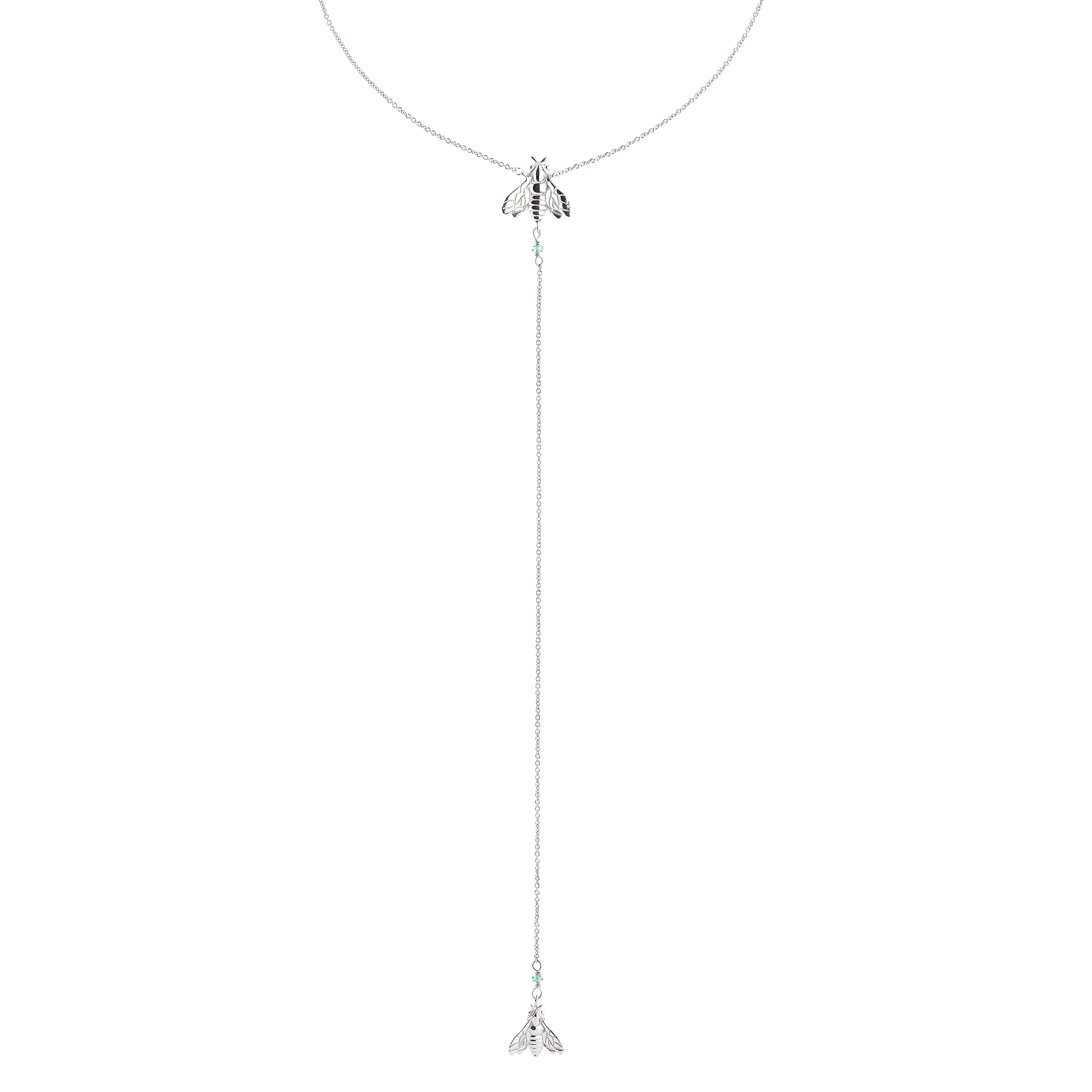 Girocollo Bee Queen con ape pendente e zirconi
