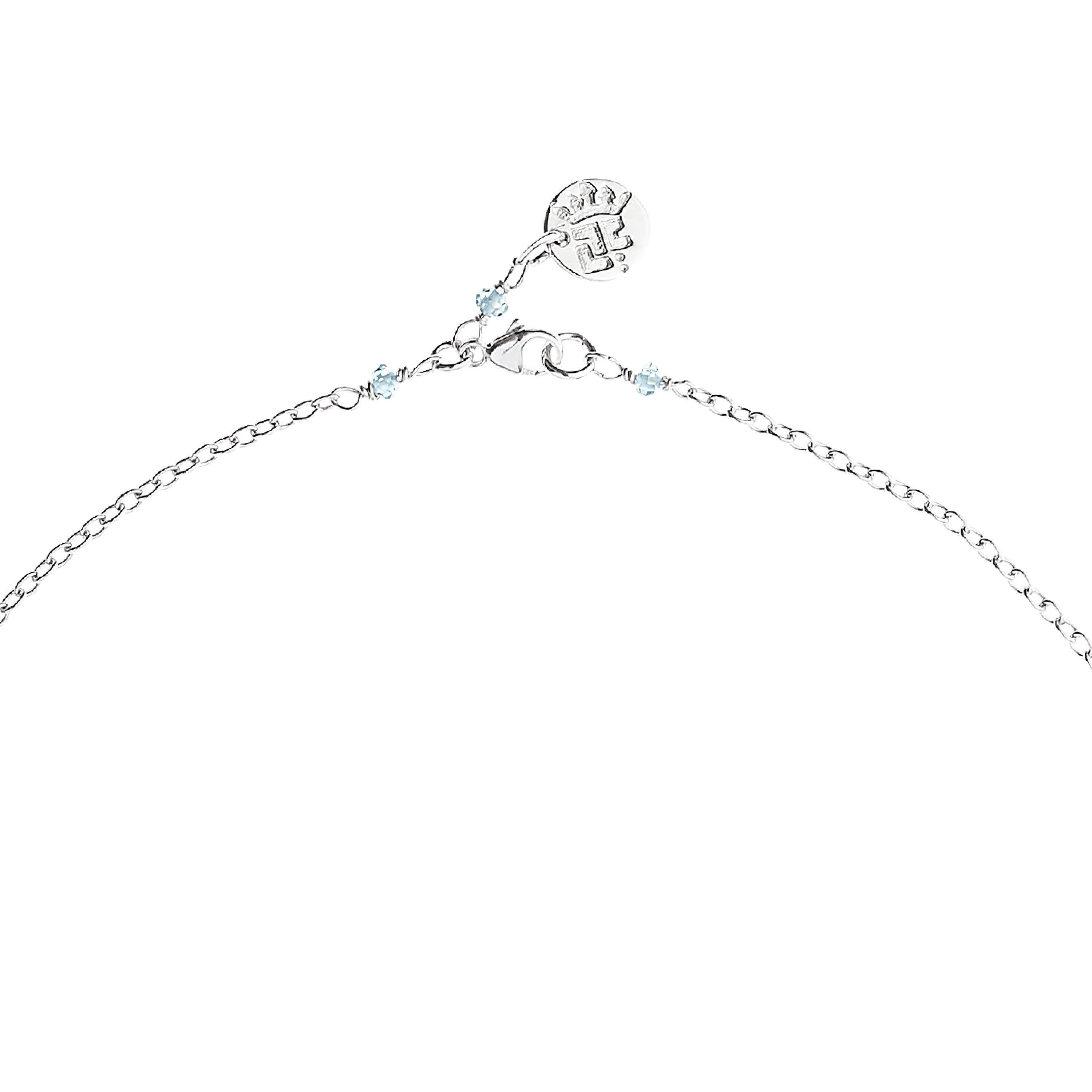 Bee Queen Necklet with Bee Cross and Zircons