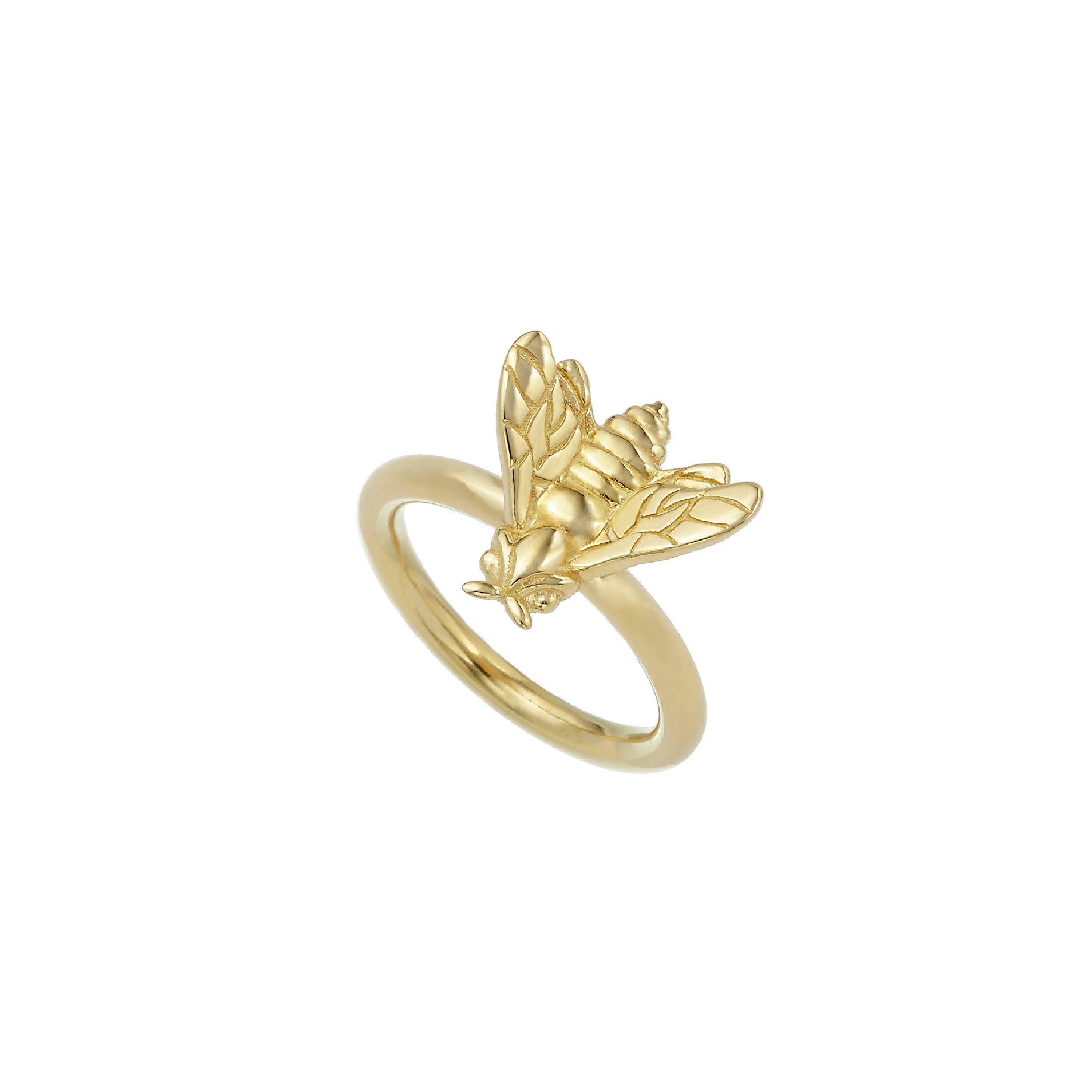 Bee Queen Pinky Ring with Small Bee