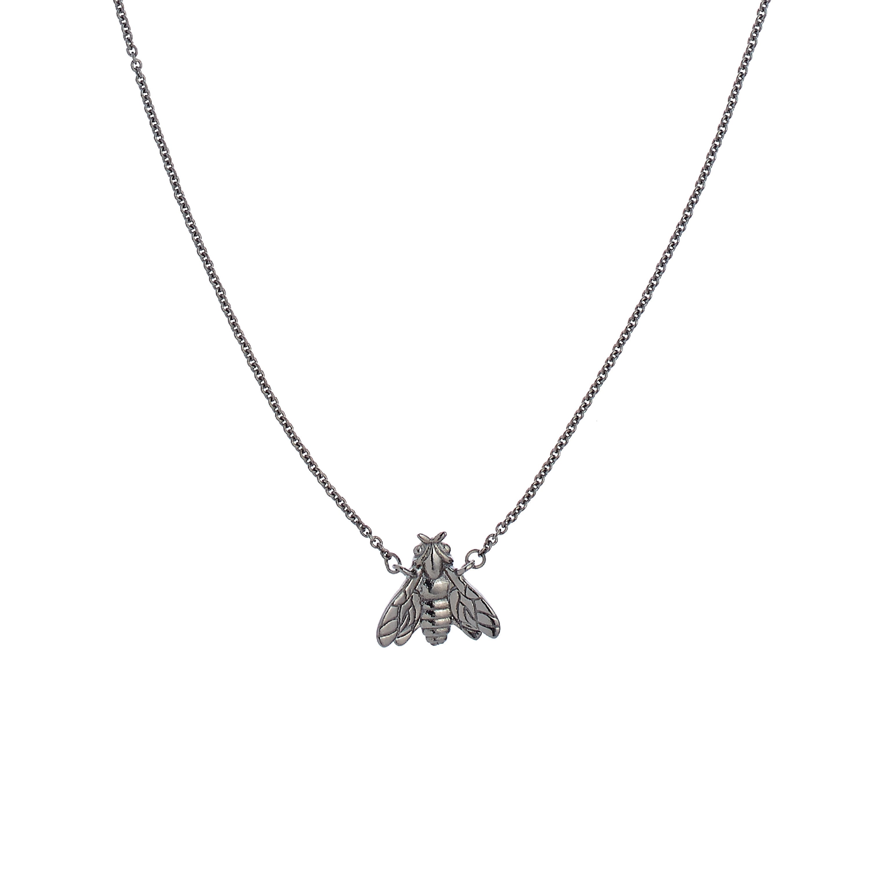 Girocollo Bee Queen lungo con ape singola e zirconi
