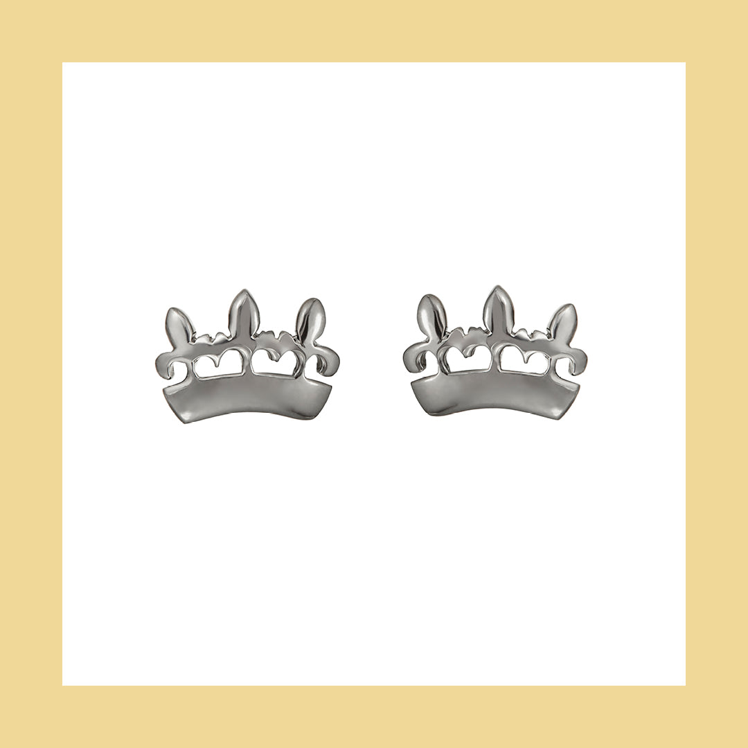 Orecchini Bee Queen con corona