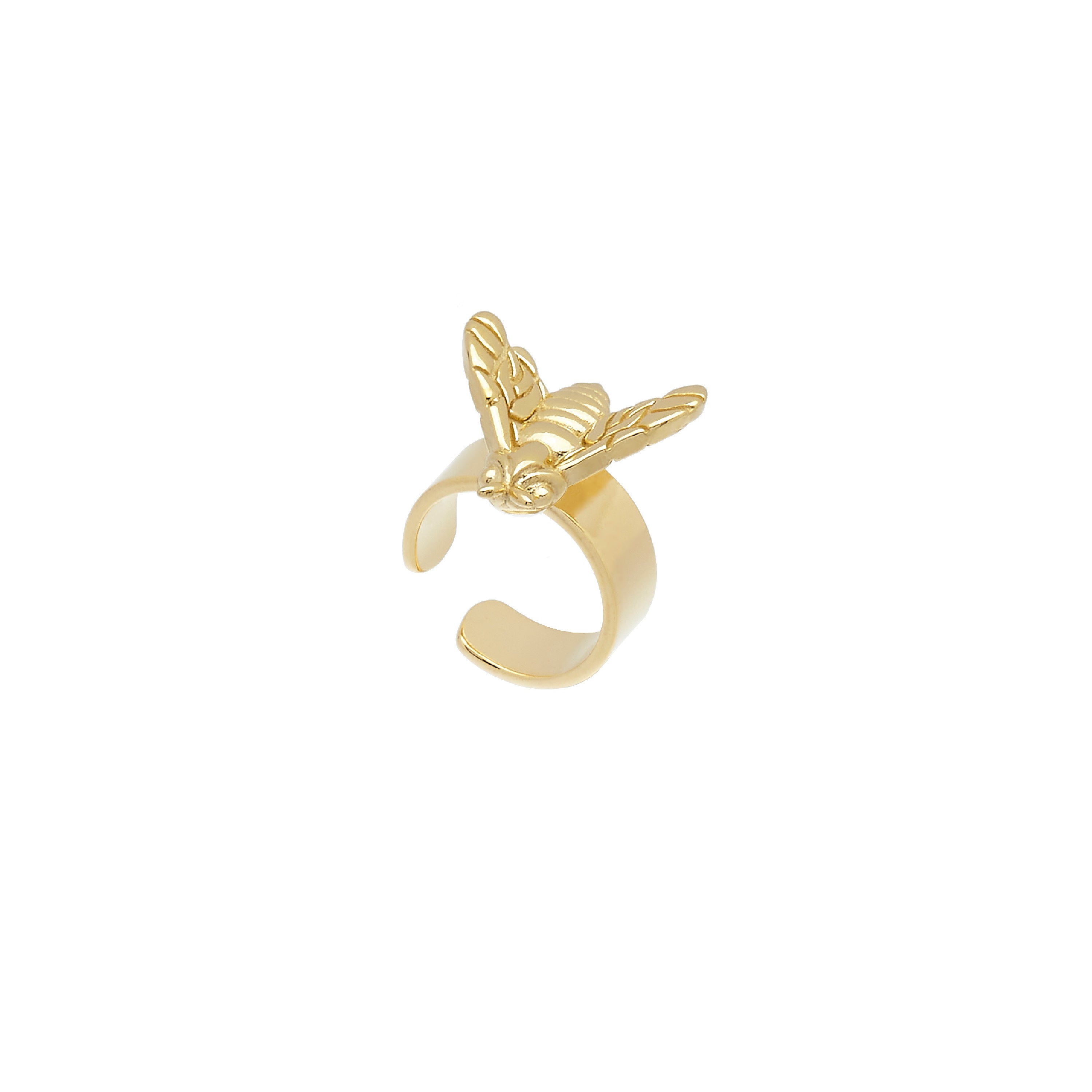 Ear cuff Bee Queen con ape piccola