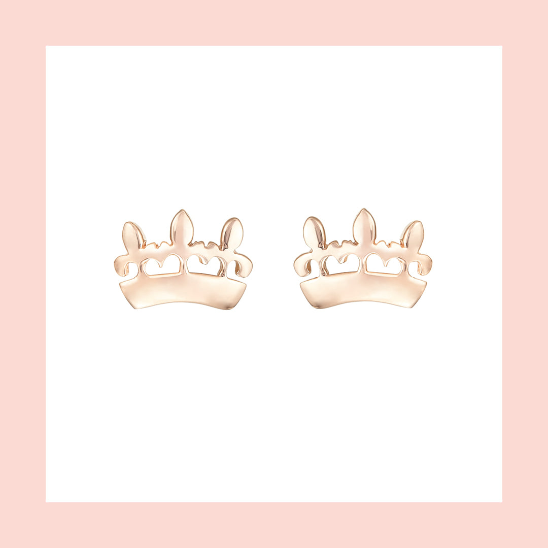 Bee Queen Crown Earrings