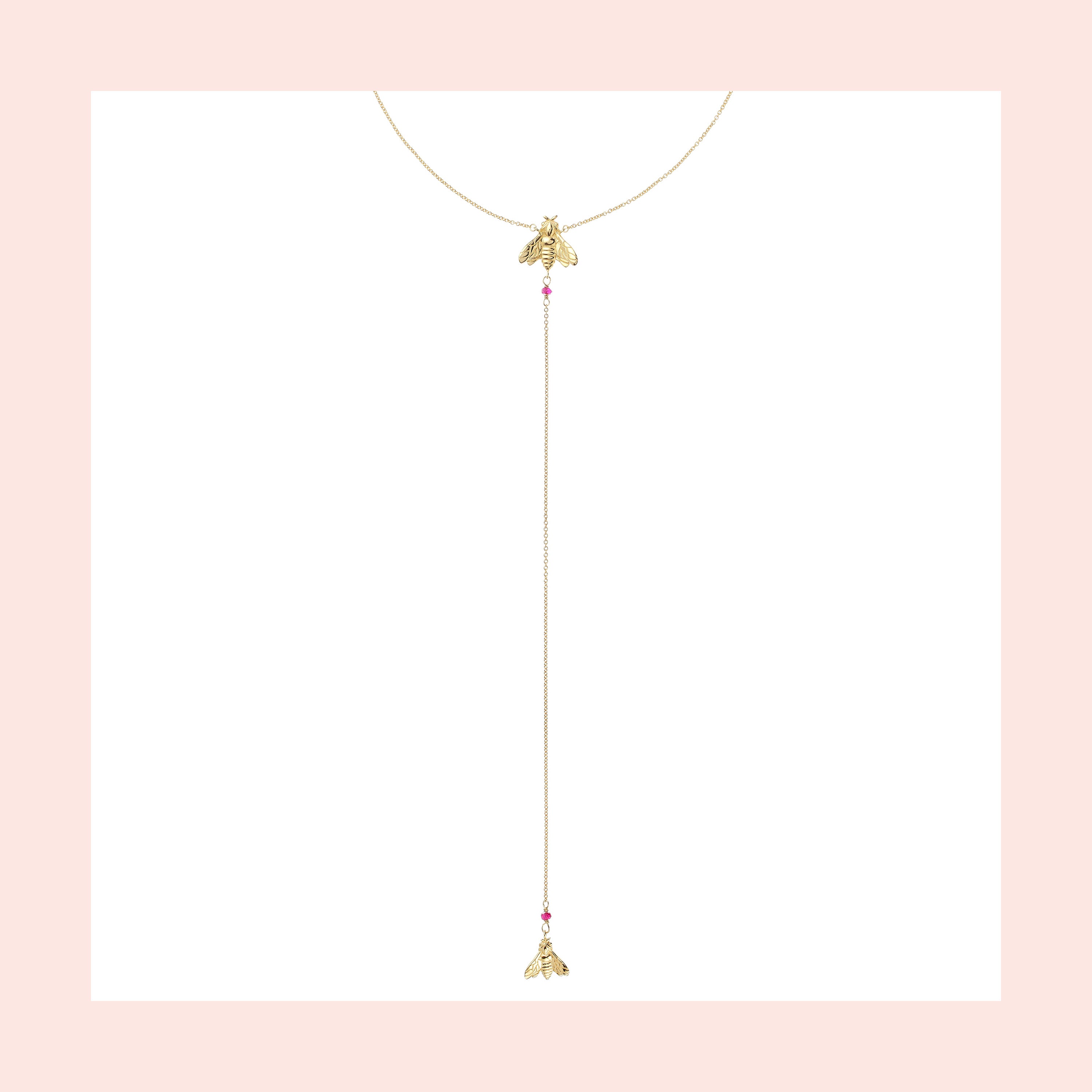 Girocollo Bee Queen con ape pendente e zirconi