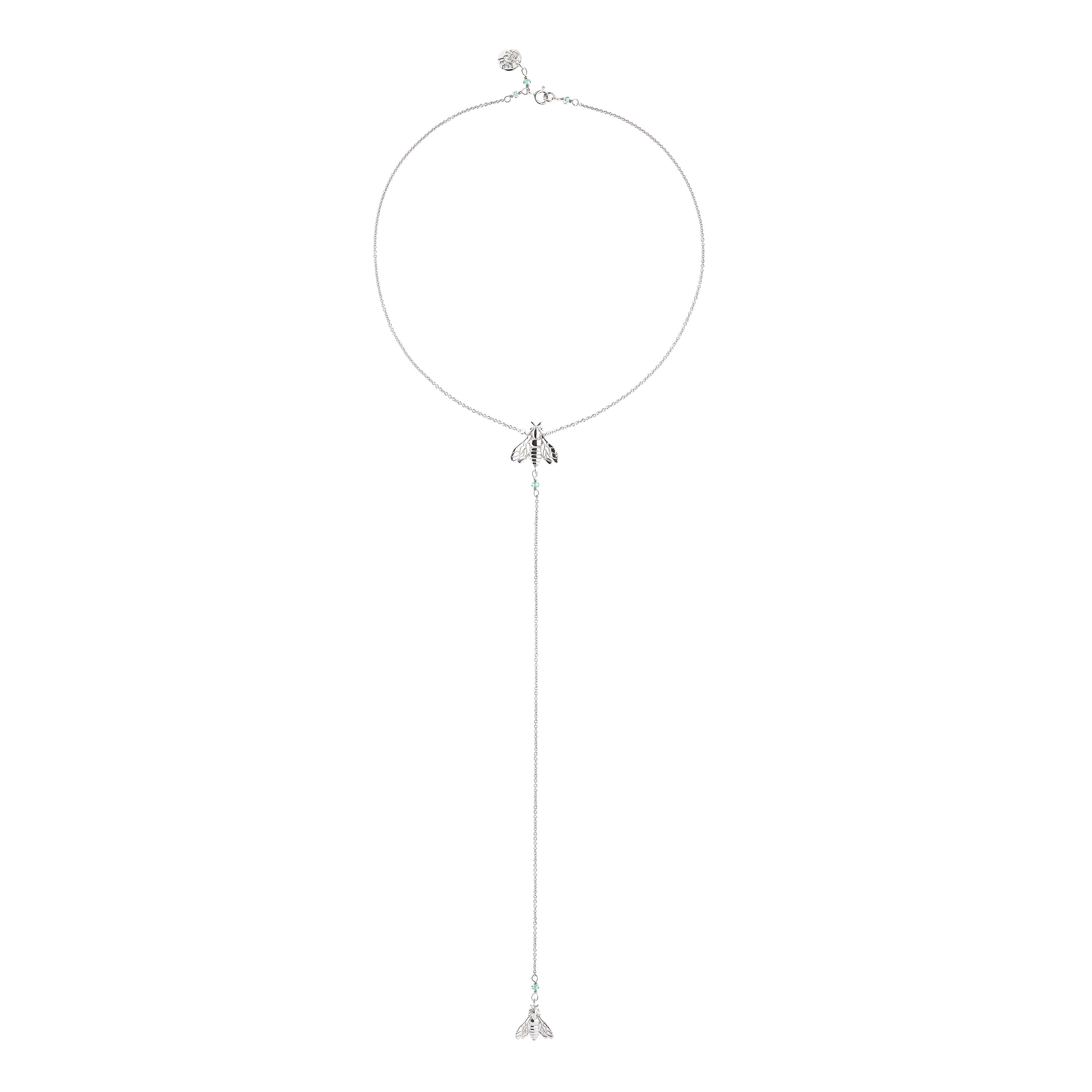 Girocollo Bee Queen con ape pendente e zirconi