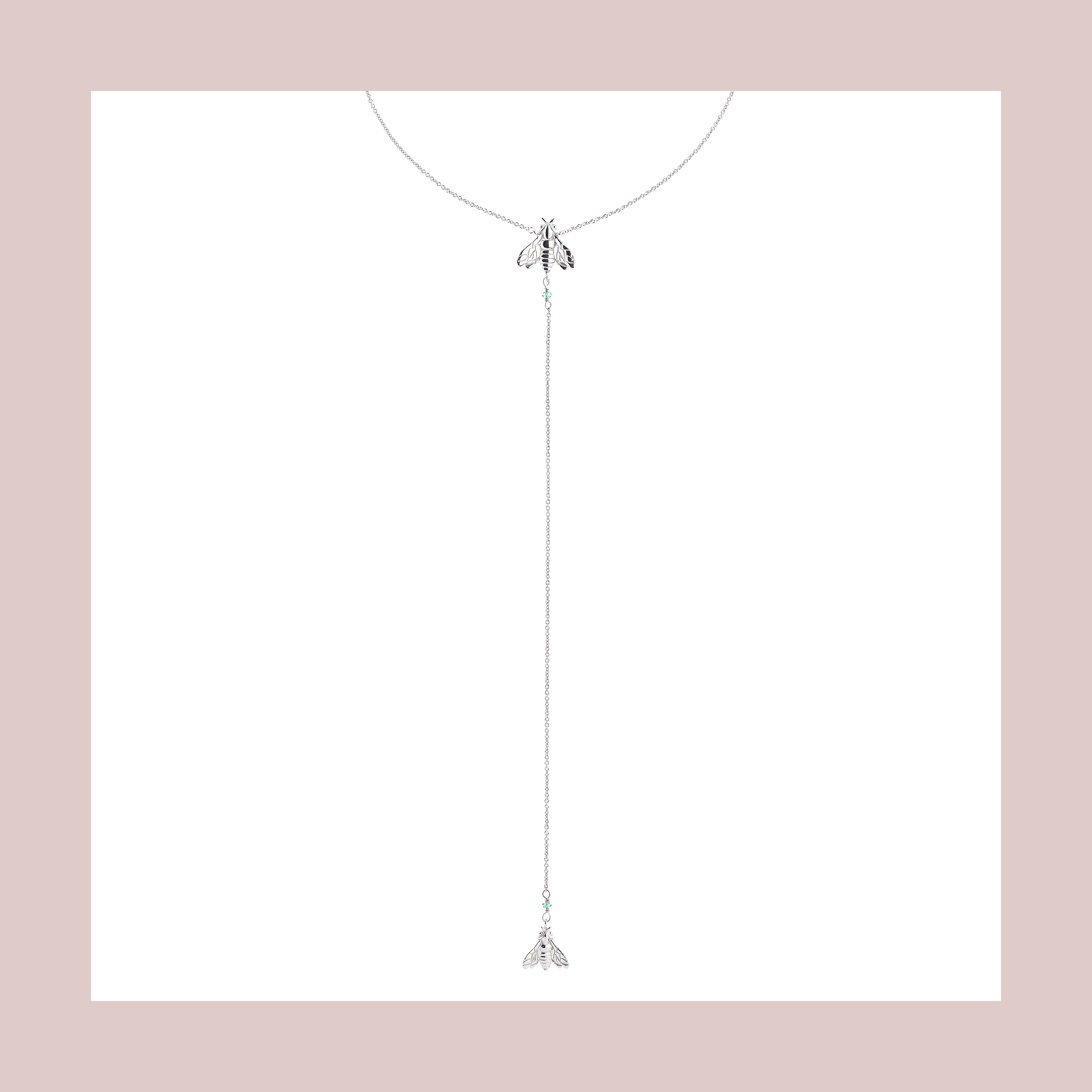 Girocollo Bee Queen con ape pendente e zirconi
