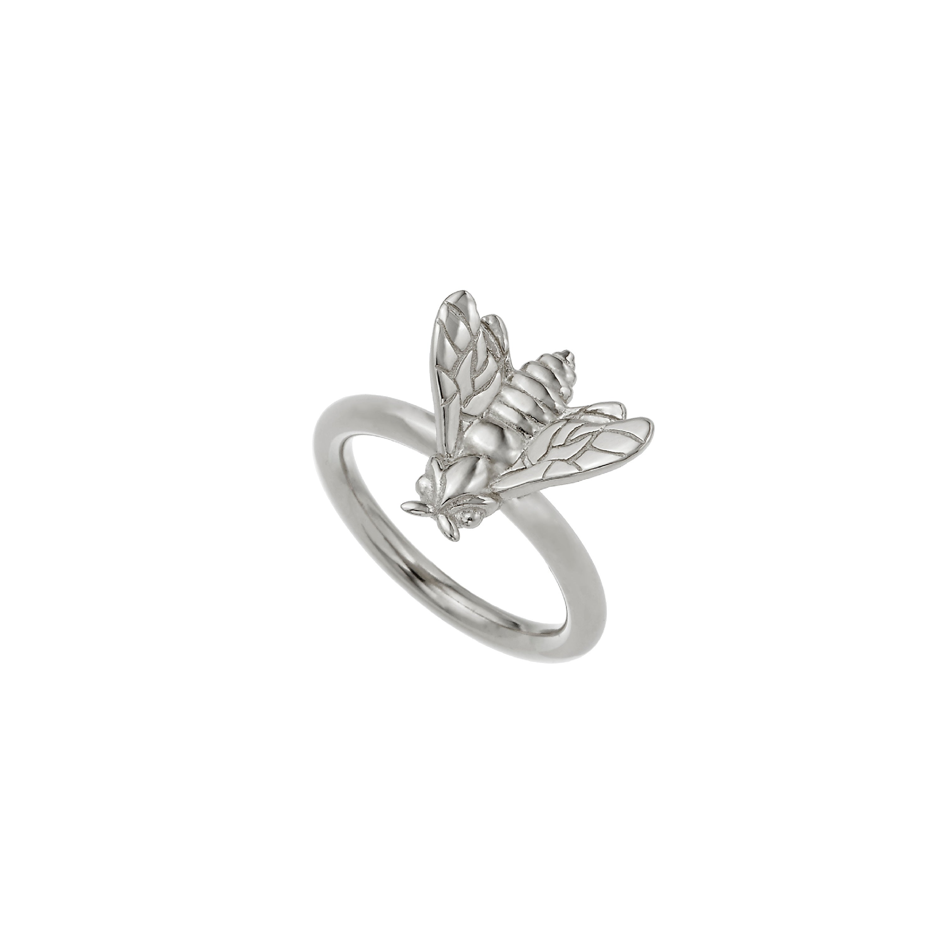 Bee Queen Pinky Ring with Small Bee
