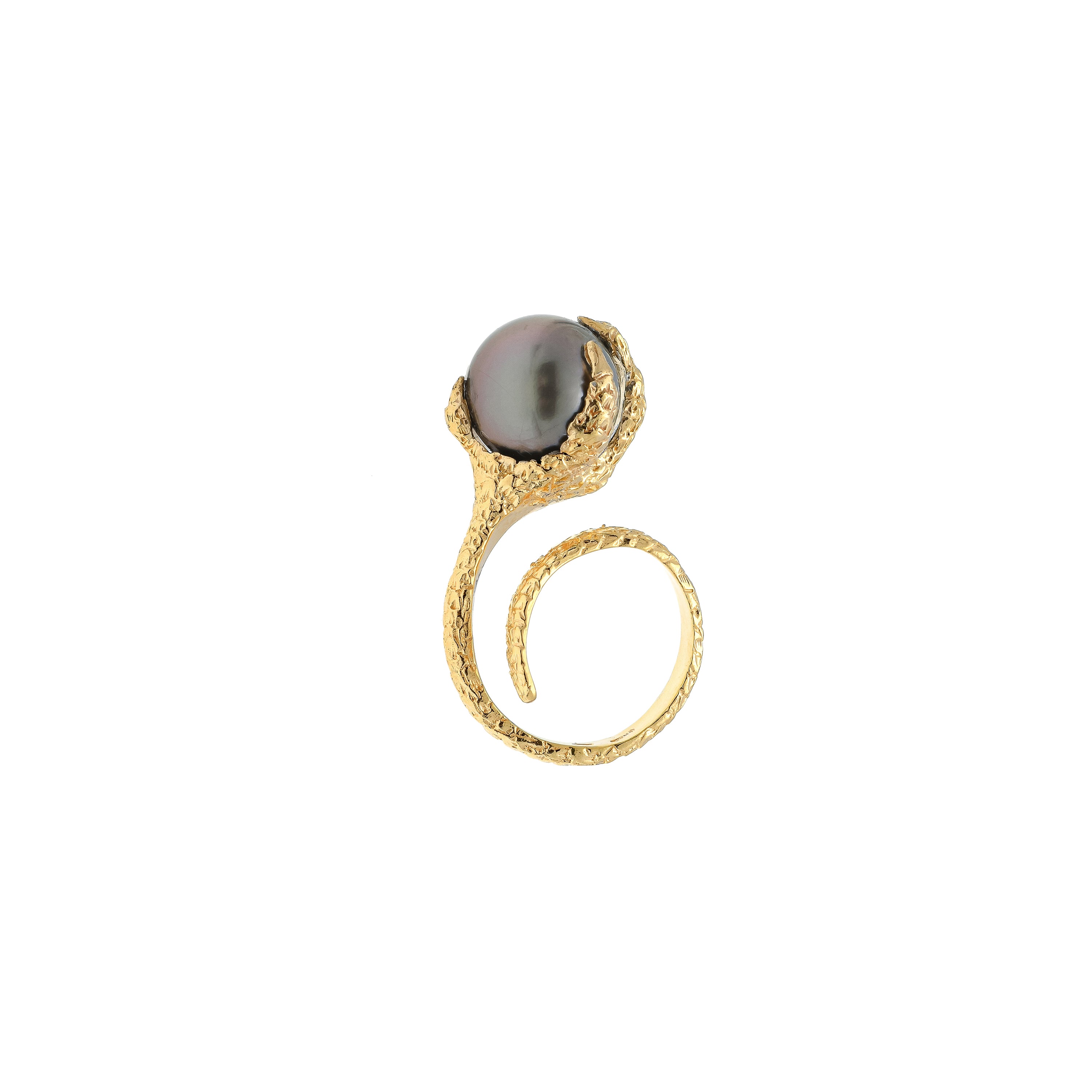 Artemis Talon Ring with Tahitian Pearl