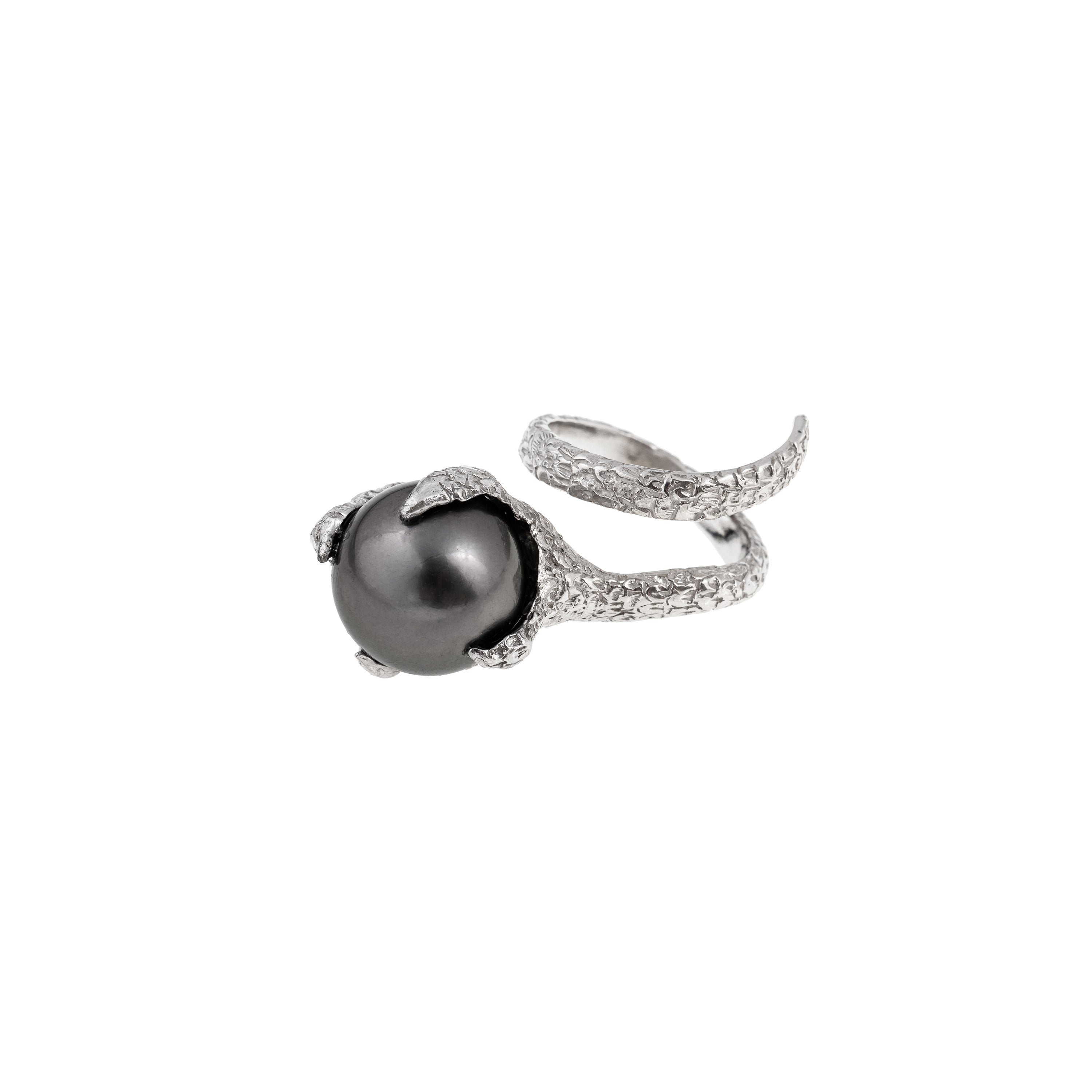 Artemis Talon Ring with Tahitian Pearl