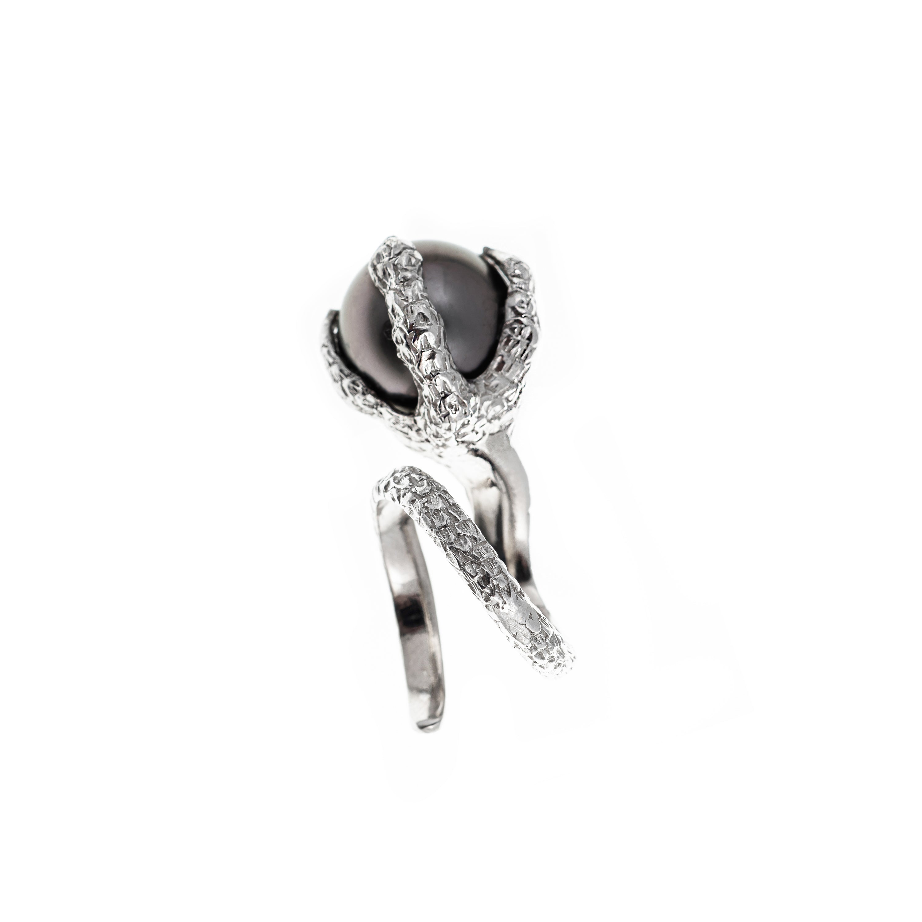 Artemis Talon Ring with Tahitian Pearl