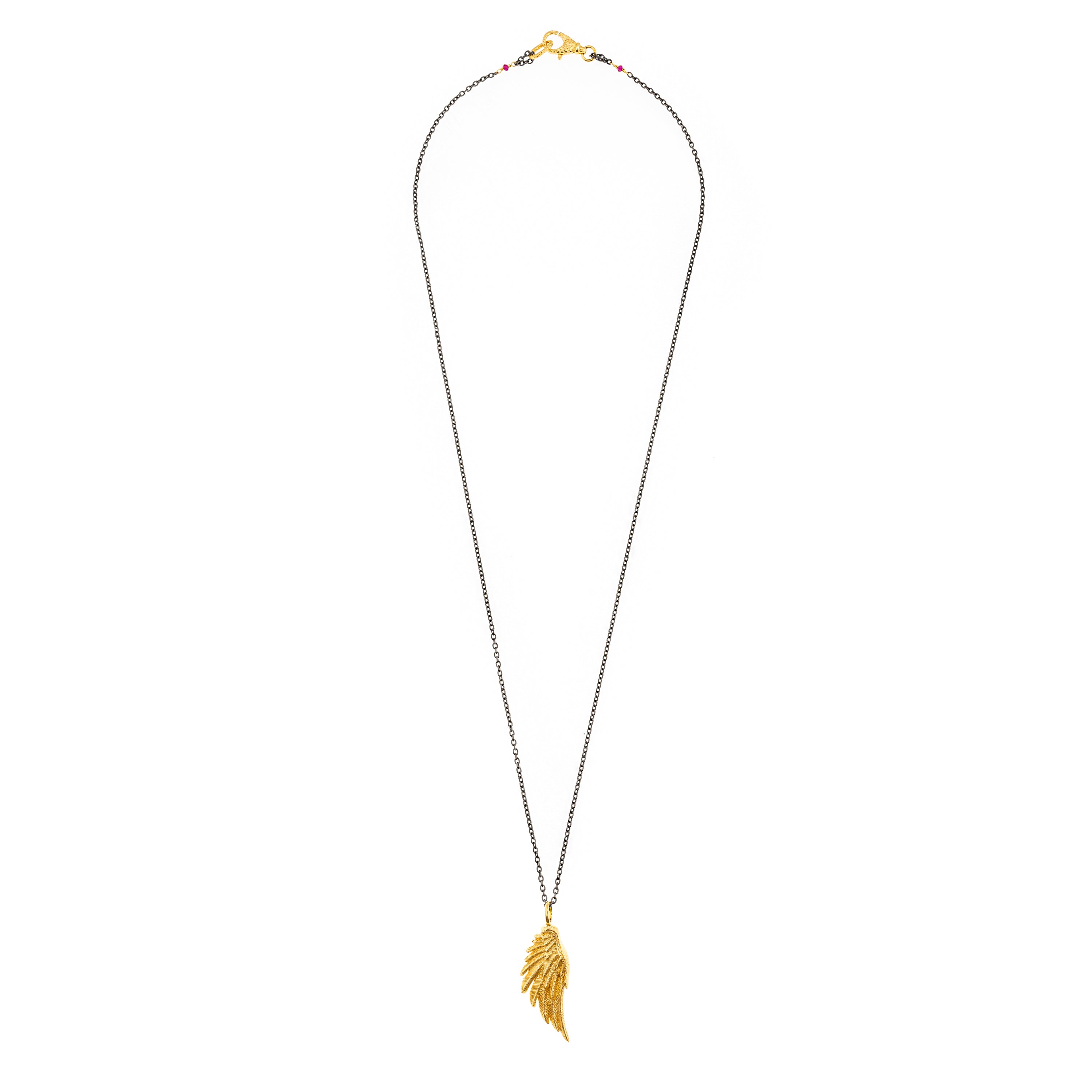 Artemis Be Free Large Wing Necklace with Zircons