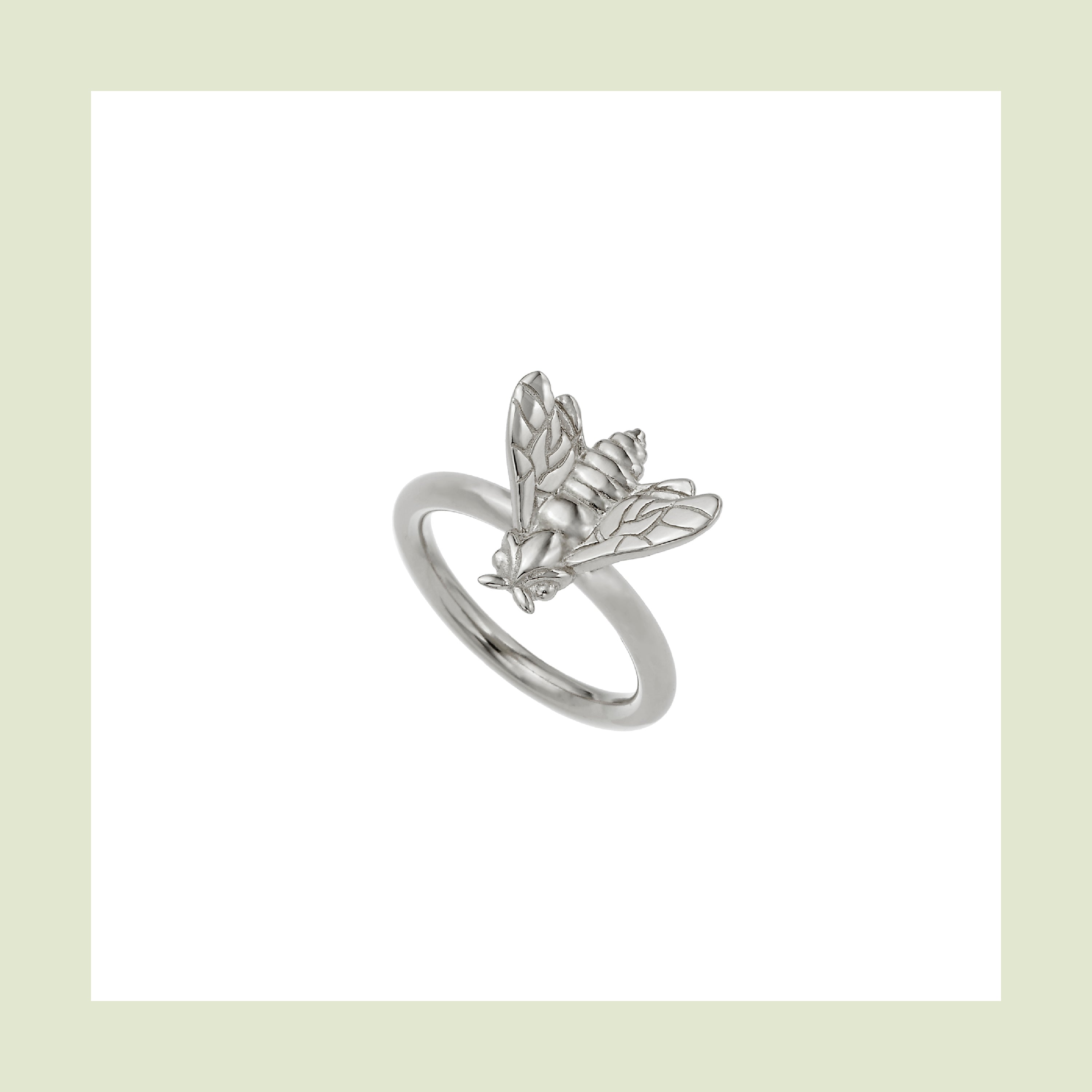 Bee Queen Ring with Small Single Bee